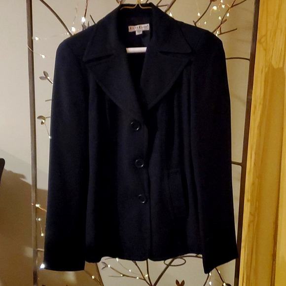 Bebe fitted black 3 button blazer - Picture 1 of 5